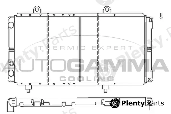 Autogamma 100026 — Radiator, engine cooling