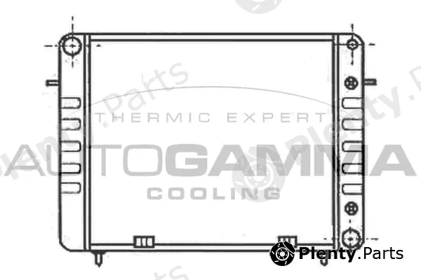 Autogamma 100702 — Radiator, engine cooling