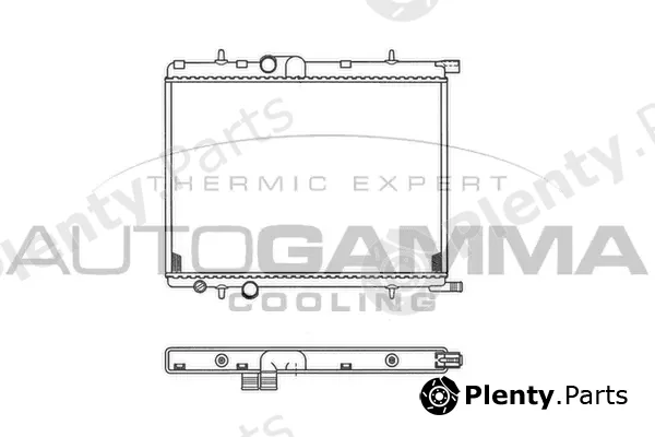 Autogamma 103107 — Radiator, engine cooling