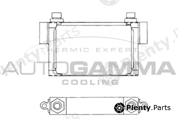 Autogamma 101538 — Oil Cooler, engine oil