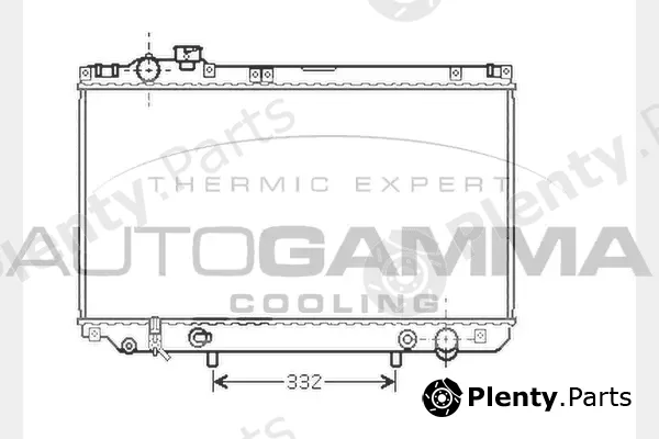 Autogamma 104280 — Radiator, engine cooling