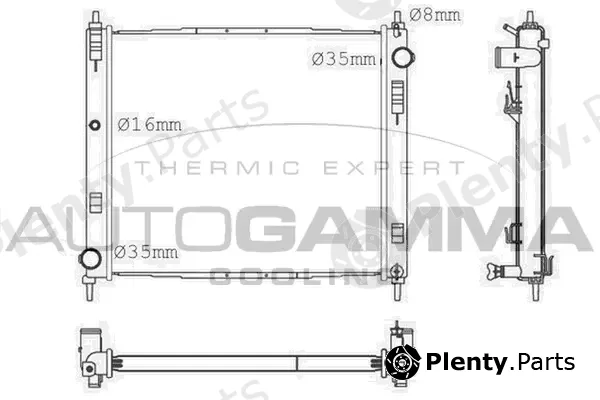 Autogamma 107230 — Radiator, engine cooling
