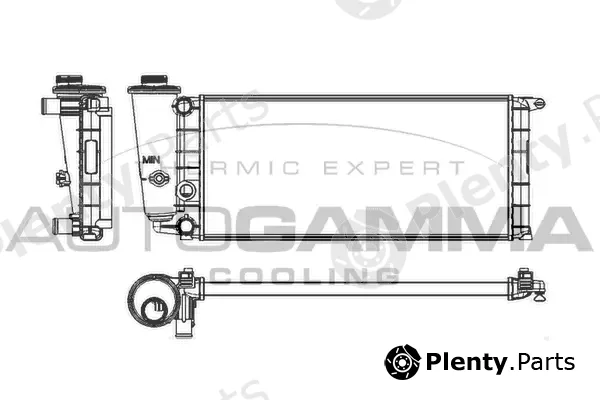 Autogamma 100077 — Radiator, engine cooling