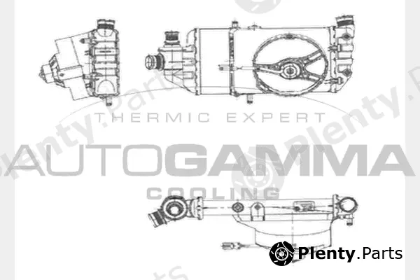 Autogamma 104357 — Radiator, engine cooling