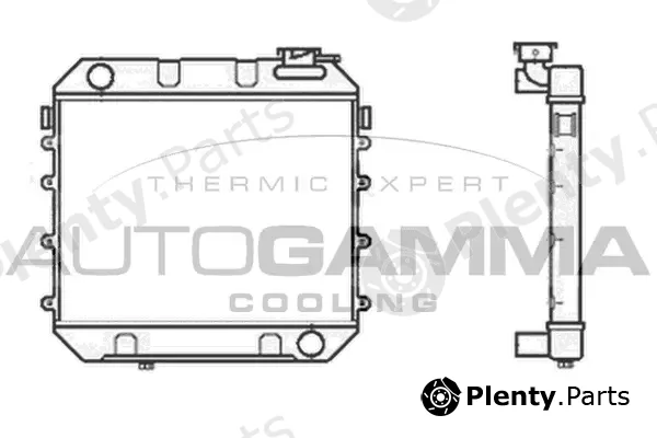 Autogamma 100679 — Radiator, engine cooling