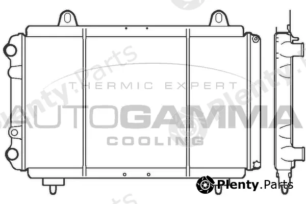 Autogamma 100035 — Radiator, engine cooling