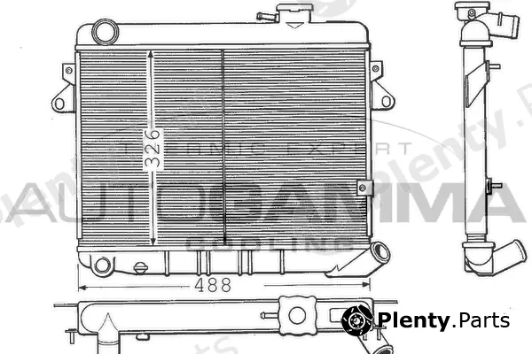 Autogamma 100255 — Radiator, engine cooling
