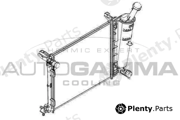 Autogamma 107100 — Radiator, engine cooling