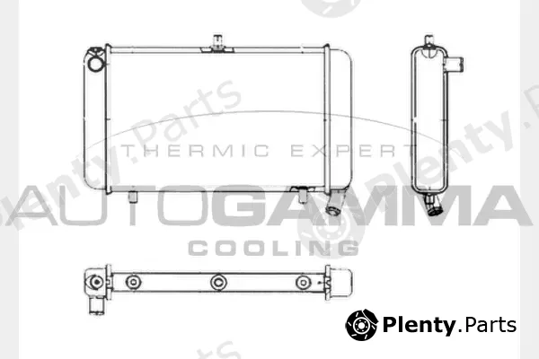 Autogamma 104353 — Radiator, engine cooling