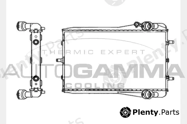 Autogamma 104036 — Radiator, engine cooling