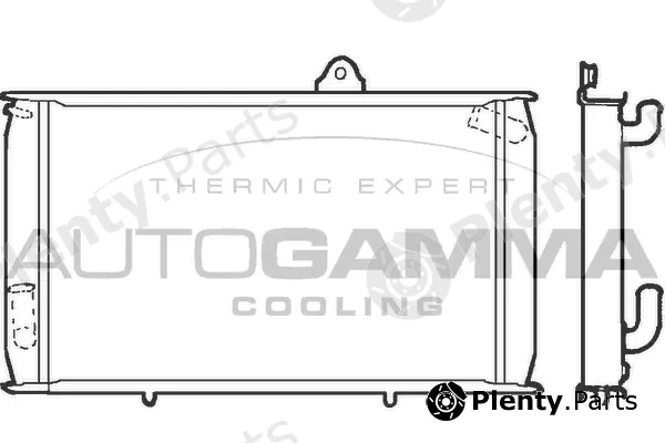 Autogamma 100025 — Radiator, engine cooling