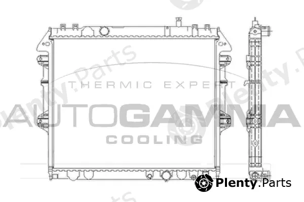 Autogamma 105451 — Radiator, engine cooling