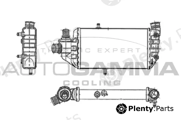 Autogamma 104359 — Radiator, engine cooling