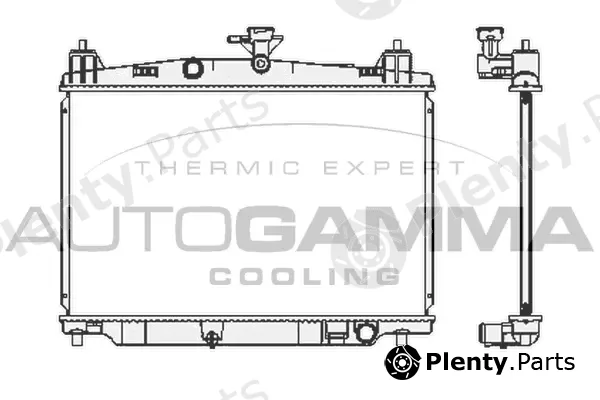Autogamma 105164 — Radiator, engine cooling