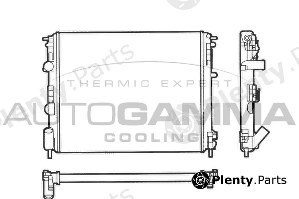 Autogamma 101419 — Radiator, engine cooling