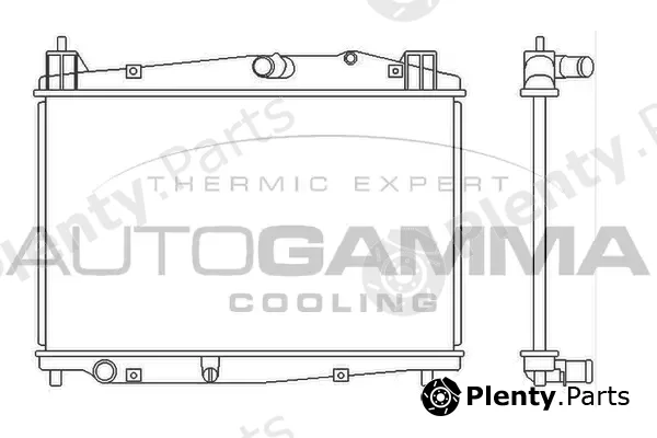 Autogamma 105695 — Radiator, engine cooling