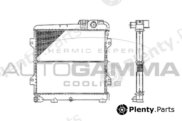 Autogamma 100115 — Radiator, engine cooling