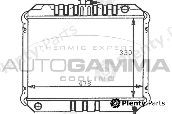 Autogamma 100637 — Radiator, engine cooling