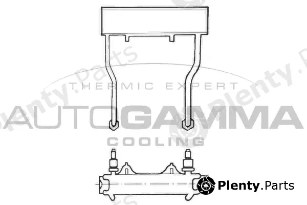 Autogamma 101557 — Oil Cooler, engine oil