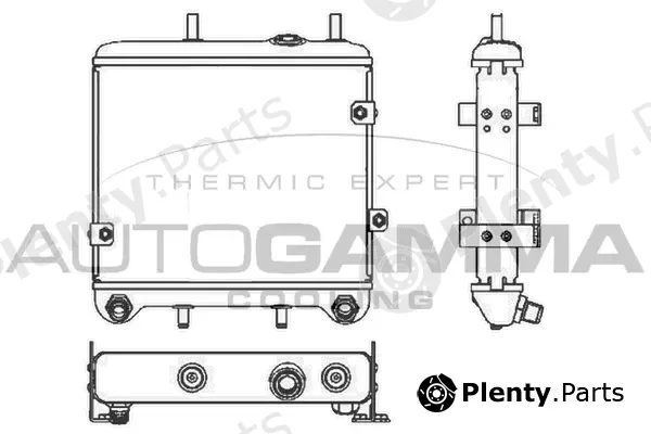 Autogamma 103682 — Oil Cooler, engine oil