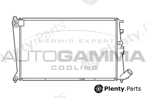 Autogamma 100216 — Radiator, engine cooling