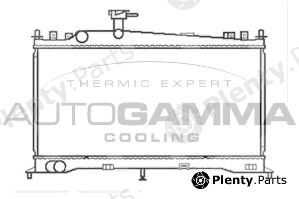 Autogamma 103438 — Radiator, engine cooling