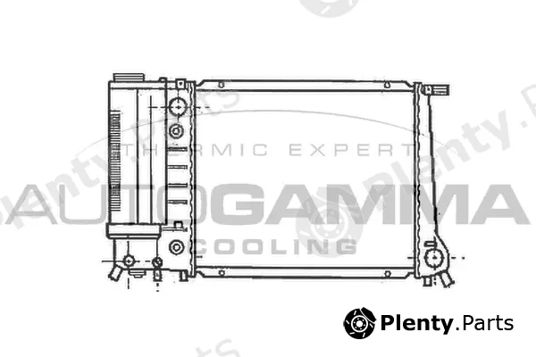 Autogamma 102897 — Radiator, engine cooling