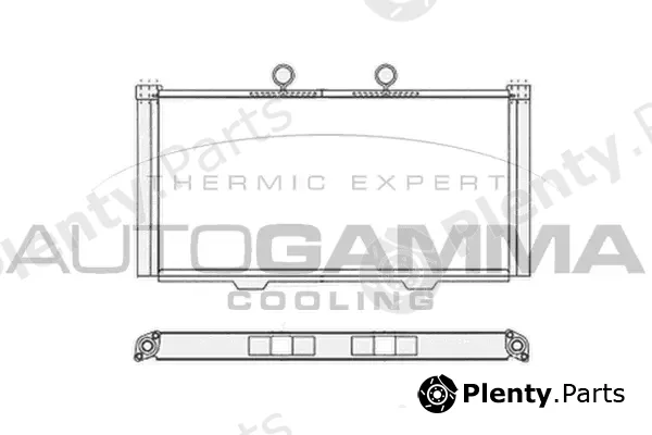 Autogamma 104182 — Radiator, engine cooling