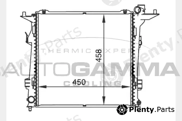 Autogamma 104274 — Radiator, engine cooling