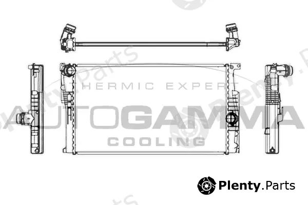 Autogamma 107162 — Radiator, engine cooling