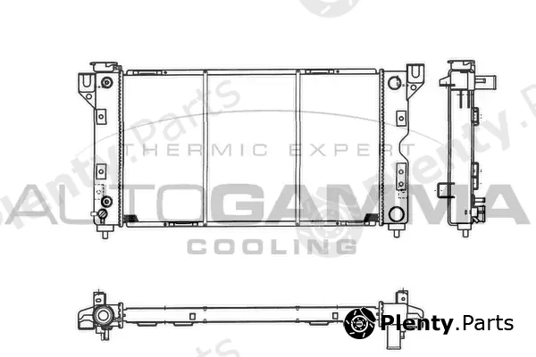 Autogamma 103636 — Radiator, engine cooling