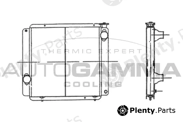 Autogamma 102279 — Radiator, engine cooling