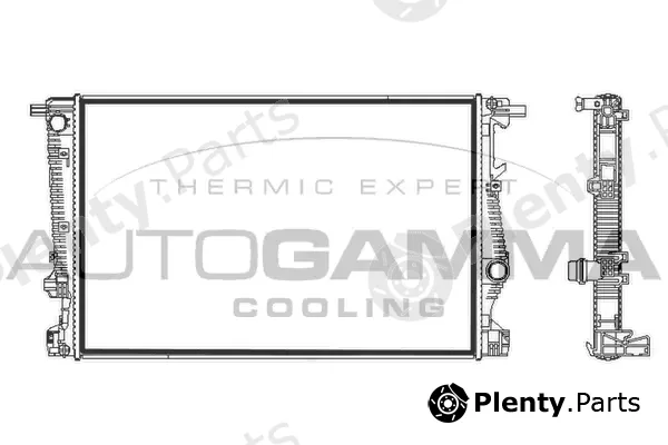 Autogamma 107845 — Radiator, engine cooling