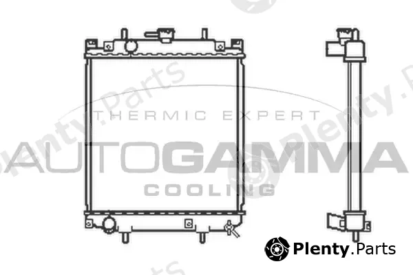 Autogamma 103911 — Radiator, engine cooling