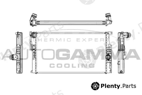 Autogamma 107161 — Radiator, engine cooling
