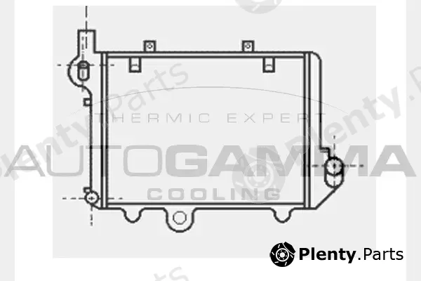 Autogamma 104356 — Radiator, engine cooling