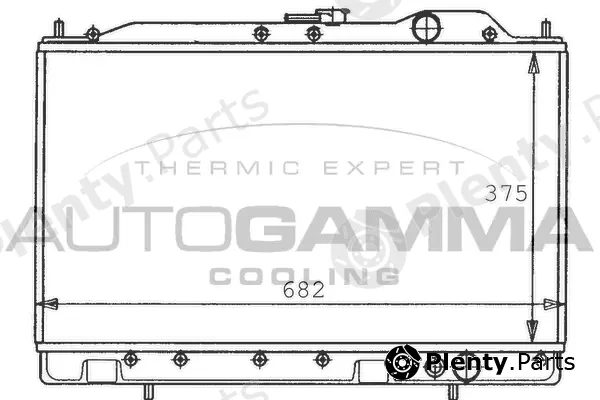 Autogamma 100578 — Radiator, engine cooling