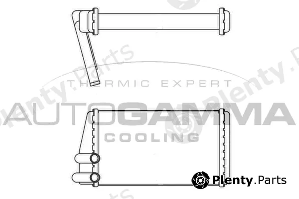 Autogamma 107269 — Heat Exchanger, interior heating
