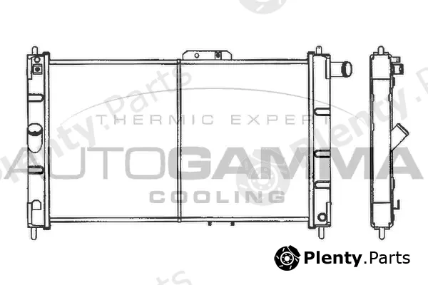 Autogamma 101157 — Radiator, engine cooling