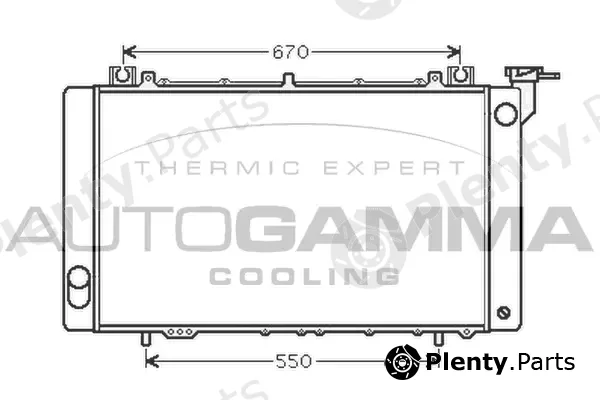 Autogamma 105305 — Radiator, engine cooling