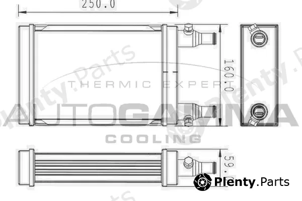 Autogamma 104956 — Heat Exchanger, interior heating