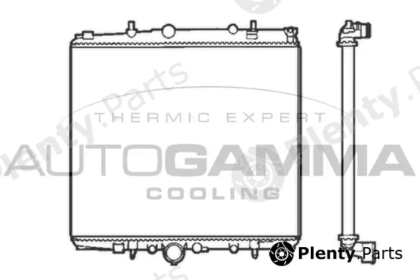 Autogamma 103222 — Radiator, engine cooling