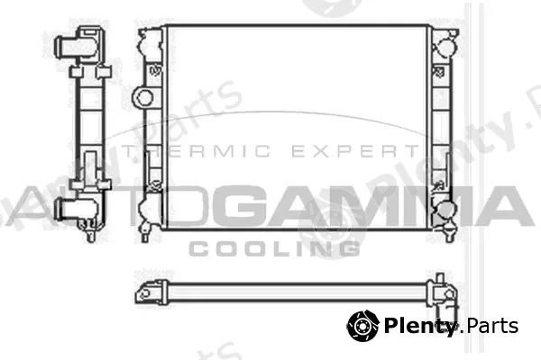 Autogamma 104222 — Radiator, engine cooling