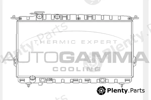 Autogamma 104524 — Radiator, engine cooling