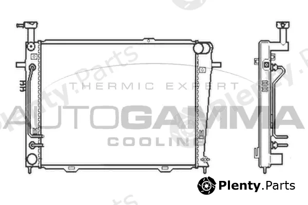 Autogamma 104279 — Radiator, engine cooling