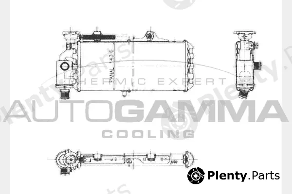 Autogamma 104355 — Radiator, engine cooling