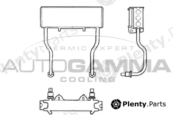 Autogamma 101529 — Oil Cooler, engine oil