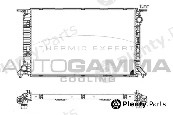 Autogamma 105984 — Radiator, engine cooling