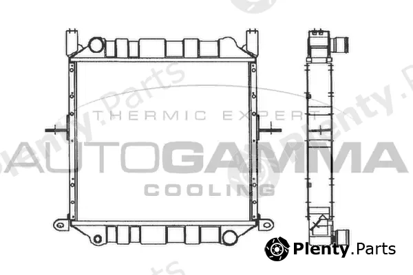Autogamma 103051 — Radiator, engine cooling
