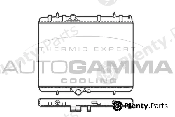 Autogamma 103589 — Radiator, engine cooling